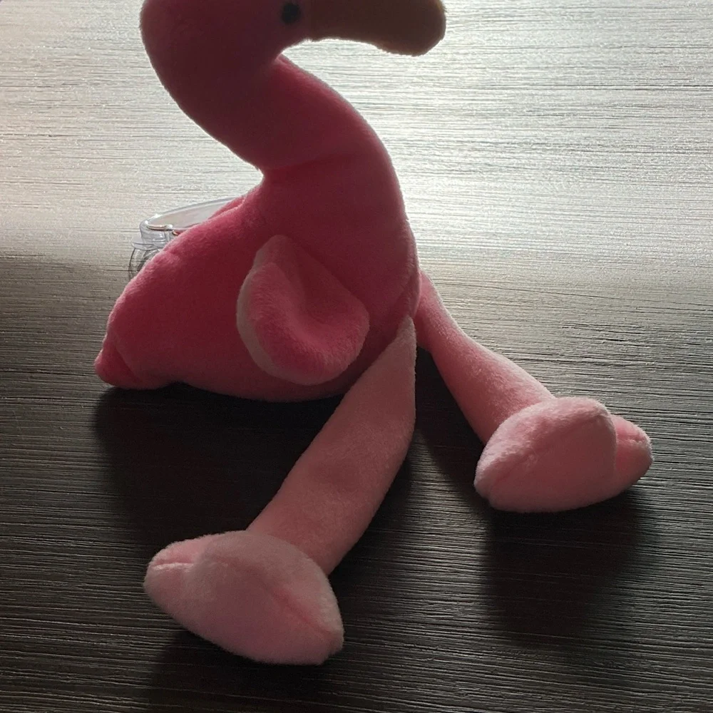 Beanie Baby Pinky The Flamingo 4th Generation. Rare with numerous tag errors!